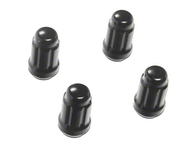 Black 6-Spline Drive Wheel Lug Nuts; M12x1.50; Set of 4 (03-24 4Runner)