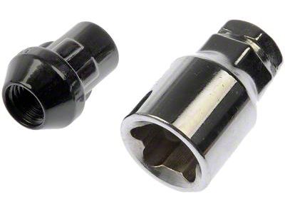 Black Chrome Acorn Wheel Lug Nuts; M12x1.50; Set of 20 (03-24 4Runner)