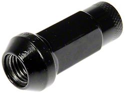 Black Open End Knurled Wheel Lug Nuts; M12x1.50; Set of 20 (03-24 4Runner)