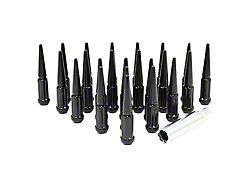 Black Spike Lug Nut Kit; 12mm x 1.5; Set of 24 (03-24 4Runner)
