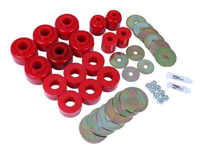 Body Mount Set; Red (03-09 4Runner; 16-24 4Runner)