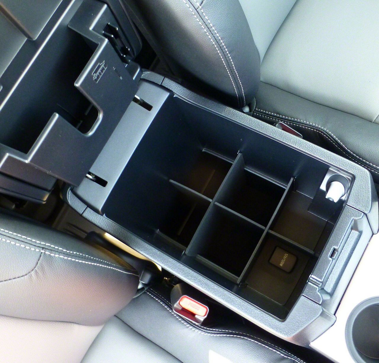 Divisorio Vano Portaoggetti Per Toyota 4Runner 2010-2024 – Insert Organizer Centrale In Plastica Nera