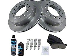 Ceramic 6-Lug Brake Rotor, Pad, Brake Fluid and Cleaner Kit; Rear (10-24 4Runner)
