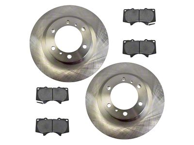Ceramic Performance 6-Lug Brake Rotor and Pad Kit; Front (10-19 4Runner)