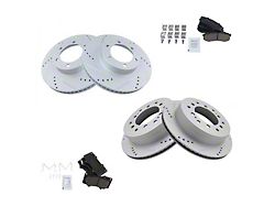 Ceramic Performance 6-Lug Brake Rotor and Pad Kit; Front and Rear (03-09 4Runner w/ 13.30-Inch Front Rotors)