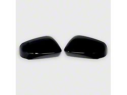 Chrome Delete Mirror Covers; Gloss Black (25-26 4Runner)