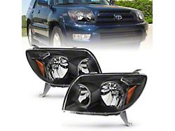 Crystal Headlights; Black Housing; Clear Lens (03-05 4Runner)