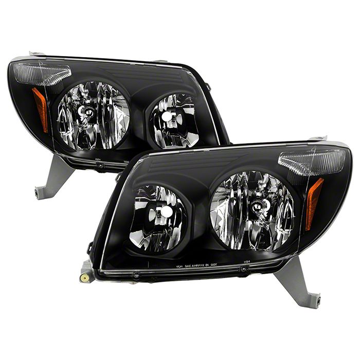 Toyota 4Runner Crystal Headlights; Black Housing; Clear Lens (0305 4Runner) Free Shipping