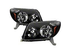 Crystal Headlights; Black Housing; Clear Lens (03-05 4Runner)