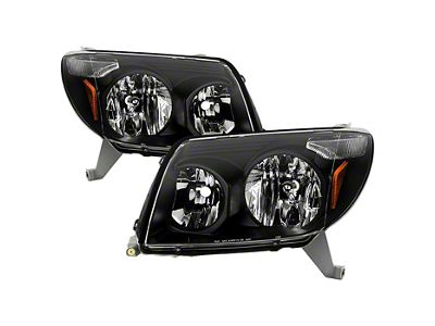 Crystal Headlights; Black Housing; Clear Lens (03-05 4Runner)