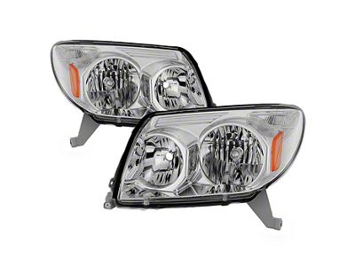 Crystal Headlights; Chrome Housing; Clear Lens (03-05 4Runner)
