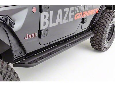 Go Rhino Dominator Xtreme DSS Slider Side Step Bars; Textured Black (14-24 4Runner)