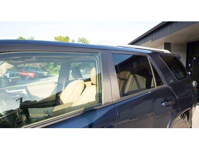 Door Pillar Accent Trim; Raw Carbon Fiber (07-24 4Runner)