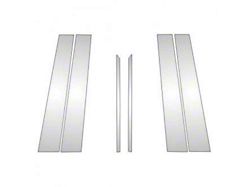 Door Pillar Post Trim; Chrome (10-16 4Runner)