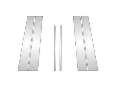 Door Pillar Post Trim; Chrome (10-16 4Runner)