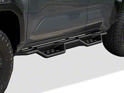 Drop Style Door to Door Nerf Side Step Bars; Black (25-26 4Runner)