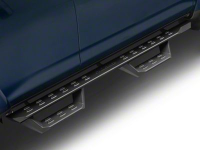 Drop Style Door to Door Nerf Side Step Bars; Black (10-16 4Runner Trail; 14-24 4Runner SR5; 17-24 4Runner TRD Off-Road)