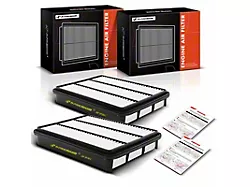 Engine Air Filters with Rigid Panel; Set of Two (03-09 4.7L 4Runner; 2010 2.7L 4Runner)