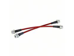 Extended Rear Brake Lines; Red (14-24 4Runner)