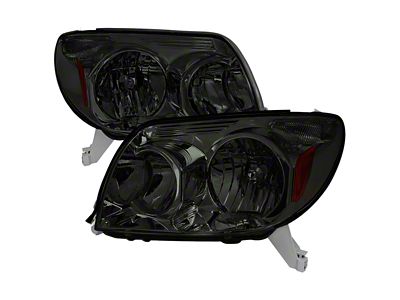 Factory Style Headlights; Chrome Housing; Smoked Lens (03-05 4Runner)