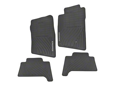 Front and Rear Floor Mats; Black (03-09 4Runner)