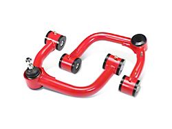 Front Upper Control Arms for 2 to 4-Inch Lift; Red/Black (03-24 4Runner)