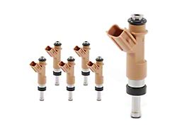 Fuel Injector Kit; Set of 6; Brown (10-19 4.0L 4Runner)