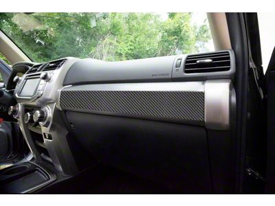 Glove Box Handle Accent Trim; Raw Carbon Fiber (14-24 4Runner)