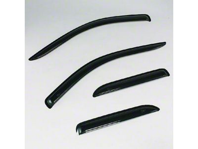 In-Channel Ventvisor Window Deflectors; Front and Rear; Dark Smoke (03-09 4Runner)