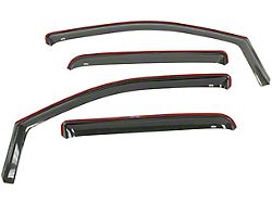 In-Channel Window Deflectors; Front and Rear; Smoke (10-24 4Runner)