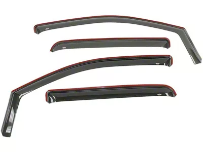 In-Channel Window Deflectors; Front and Rear; Smoke (10-24 4Runner)