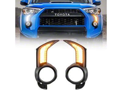LED Sequential Fog Light Bezel Kit with Turn Signals (14-24 4Runner, Excluding Limited & TRD Sport)