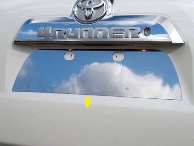 License Plate Bezel; Stainless Steel (10-24 4Runner)