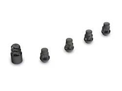Locks with Key for Black Acorn Lug Nuts; 12mm x 1.5 (03-24 4Runner)