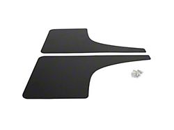 Mud Flaps; Rear; Satin Black Vinyl (10-24 4Runner)
