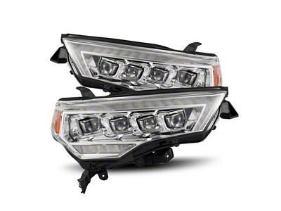 AlphaRex NOVA-Series G2 LED Projector Headlights; Chrome Housing; Clear Lens (21-24 4Runner)