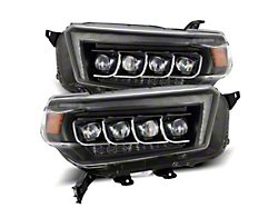 AlphaRex NOVA-Series LED Projector Headlights; Black Housing; Clear Lens (10-13 4Runner)