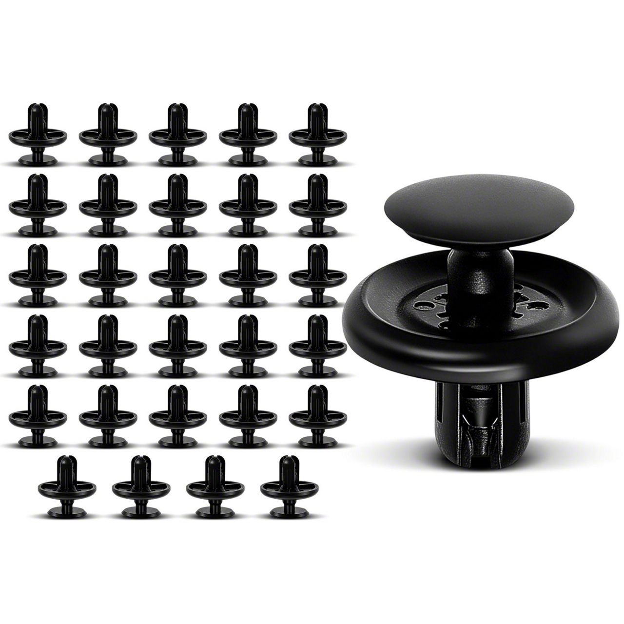 Toyota 4-Runner Nylon Engine Under Cover Retainers; 7mm; 30-Piece (10 ...