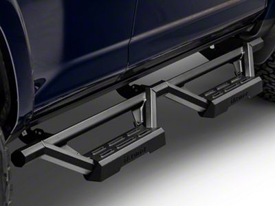Octagon Tube Drop Style Nerf Side Step Bars; Black (10-24 4Runner Trail; 14-24 4Runner SR5, TRD Off Road)