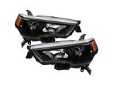 OE Style Headlights; Black Housing; Clear Lens (14-20 4Runner)