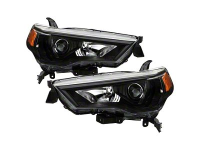 OE Style Headlights; Black Housing; Clear Lens (14-20 4Runner)