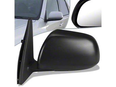 OE Style Heated Mirror; Driver Side; Textured Black (10-13 4Runner)