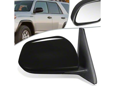 OE Style Heated Mirror; Passenger Side; Textured Black and Unpainted Cap (10-13 4Runner)