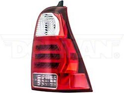 OE Style Tail Light; Chrome Housing; Red/Clear Lens; Passenger Side (06-09 4Runner)