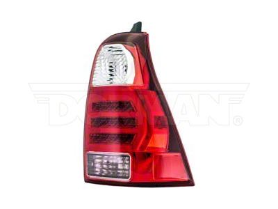OE Style Tail Light; Chrome Housing; Red/Clear Lens; Passenger Side (06-09 4Runner)