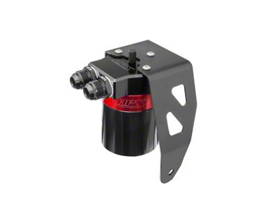 Performance Aluminum Oil Catch Can Kit; Red (25-26 4Runner)