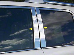 Pillar Post Trim; Stainless Steel; 4-Piece (10-24 4Runner)