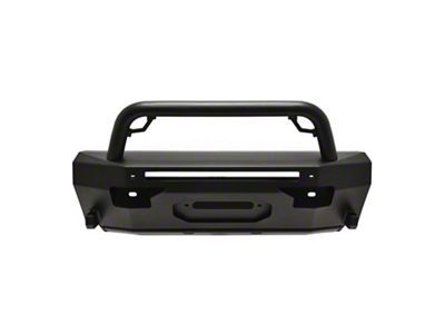 Westin Pro-Series Front Bumper with Round Bull Bar; Textured Black (14-24 4Runner, Excluding Limited, Nightshade & TRD Sport)