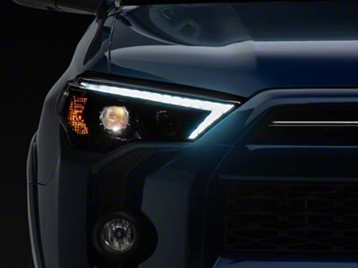 PRO-Series G2 Projector Headlights; Alpha Black Housing; Clear Lens (14-20 4Runner)