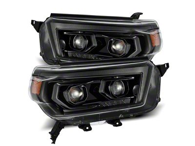 PRO-Series Projector Headlights; Alpha Black Housing; Clear Lens (10-13 4Runner)